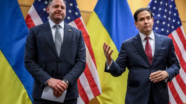 Ukrainischer Präsidialamtschef Jermak und US-Außenminister Rubio